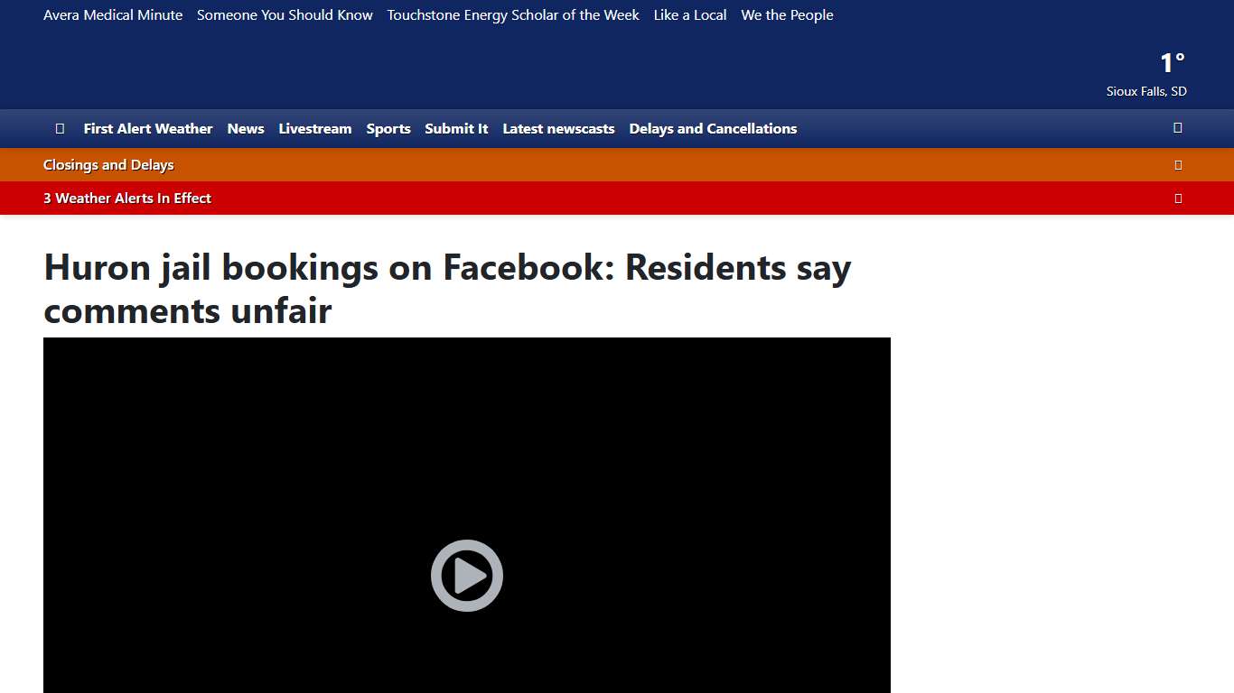 Huron jail bookings on Facebook: Residents say comments unfair